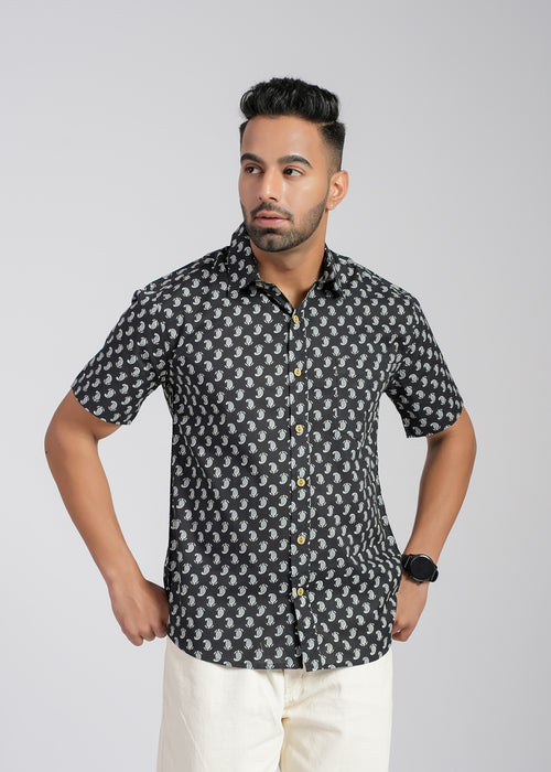 Cotton Printed Half Sleeve Shirt