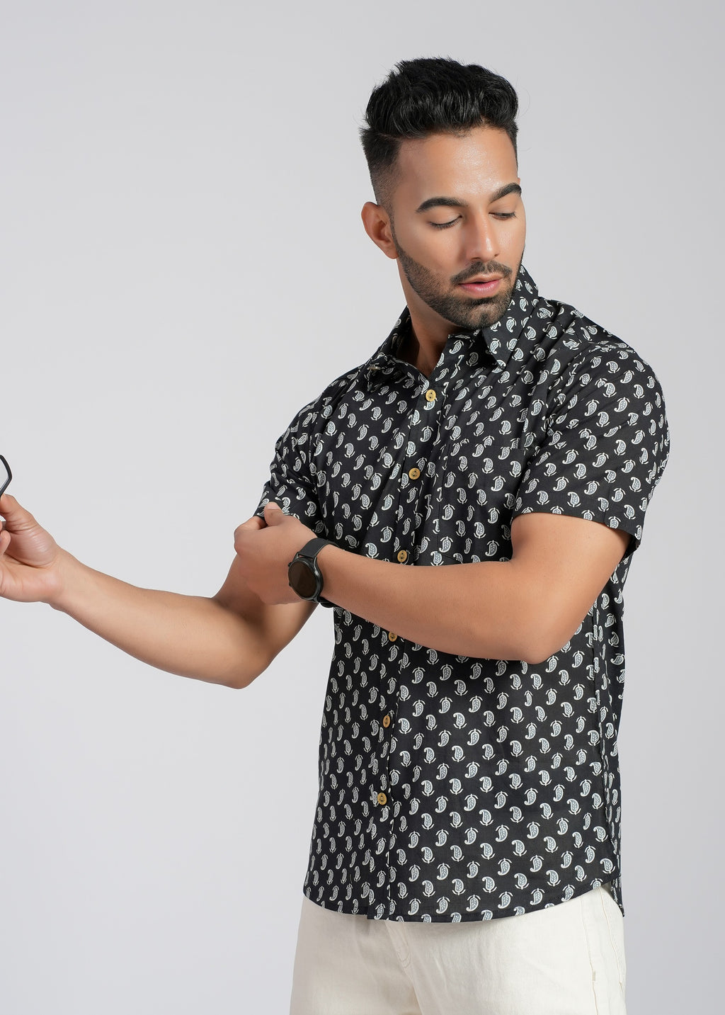 Cotton Printed Half Sleeve Shirt