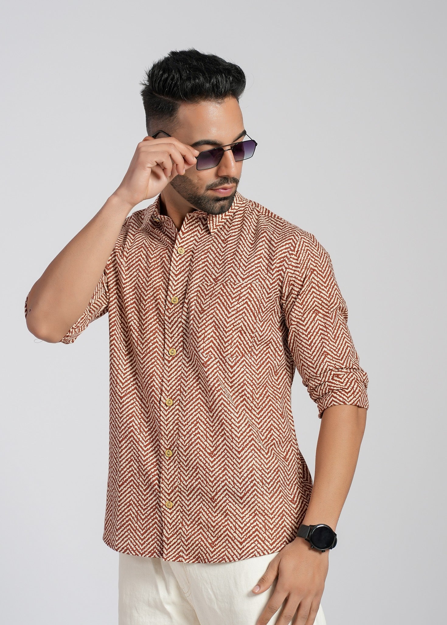 Cotton Printed Full Sleeve Shirt