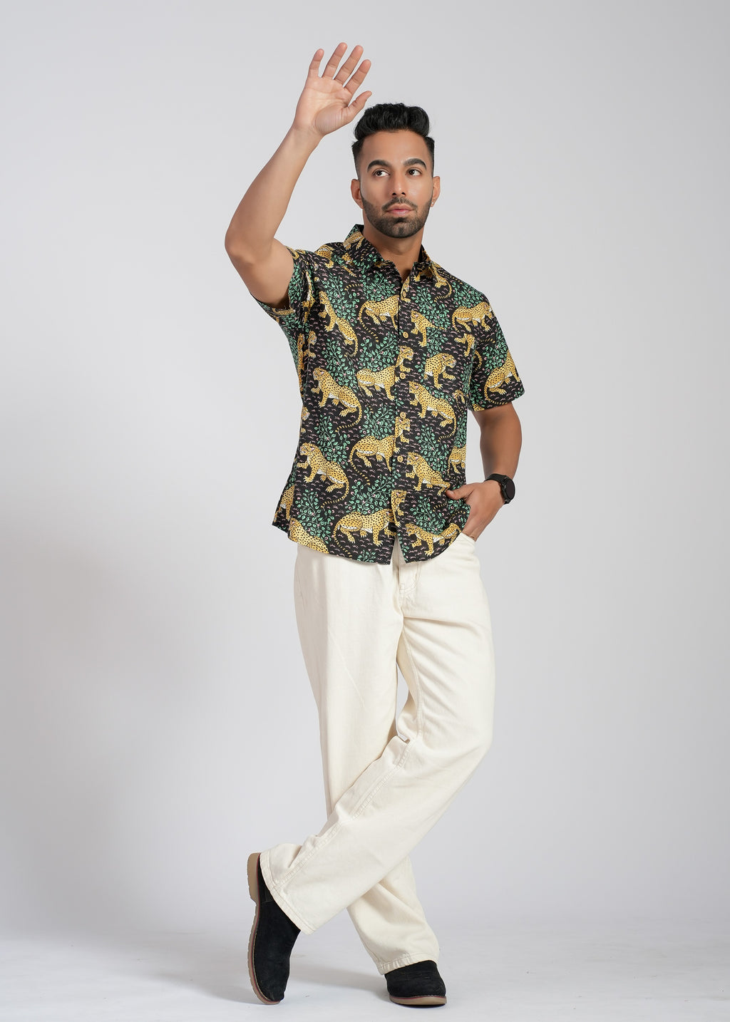 Cotton Printed Half Sleeve Shirt