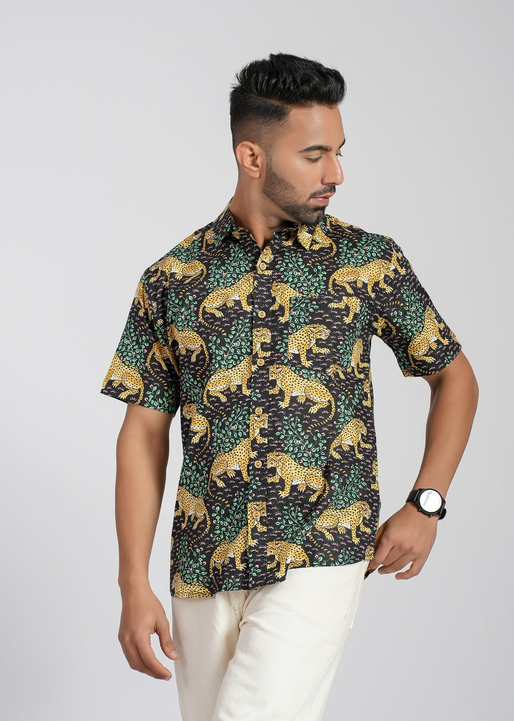 Cotton Printed Half Sleeve Shirt