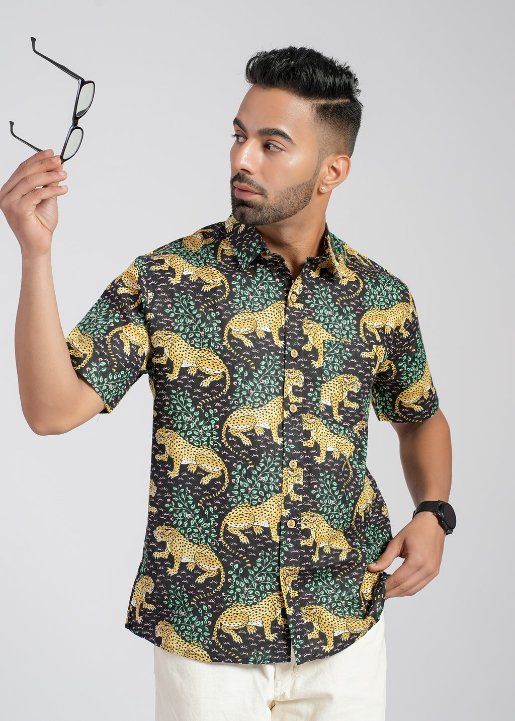 Cotton Printed Half Sleeve Shirt