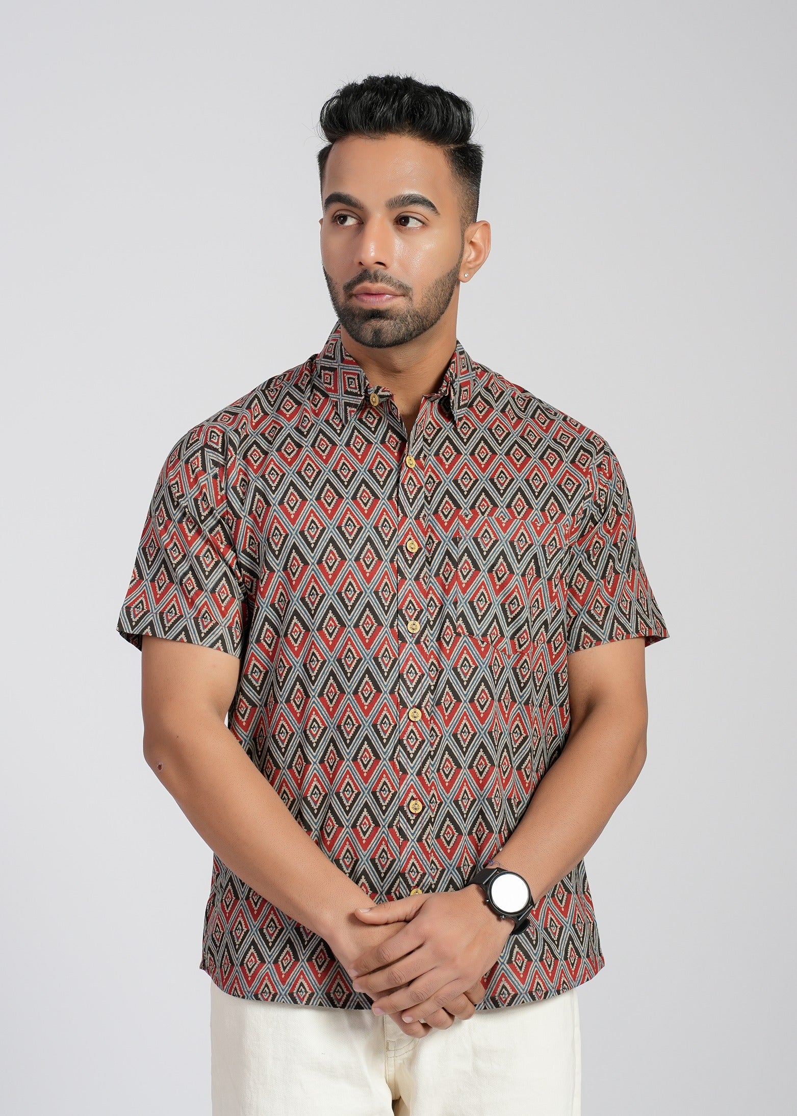 Cotton Printed Half Sleeve Shirt