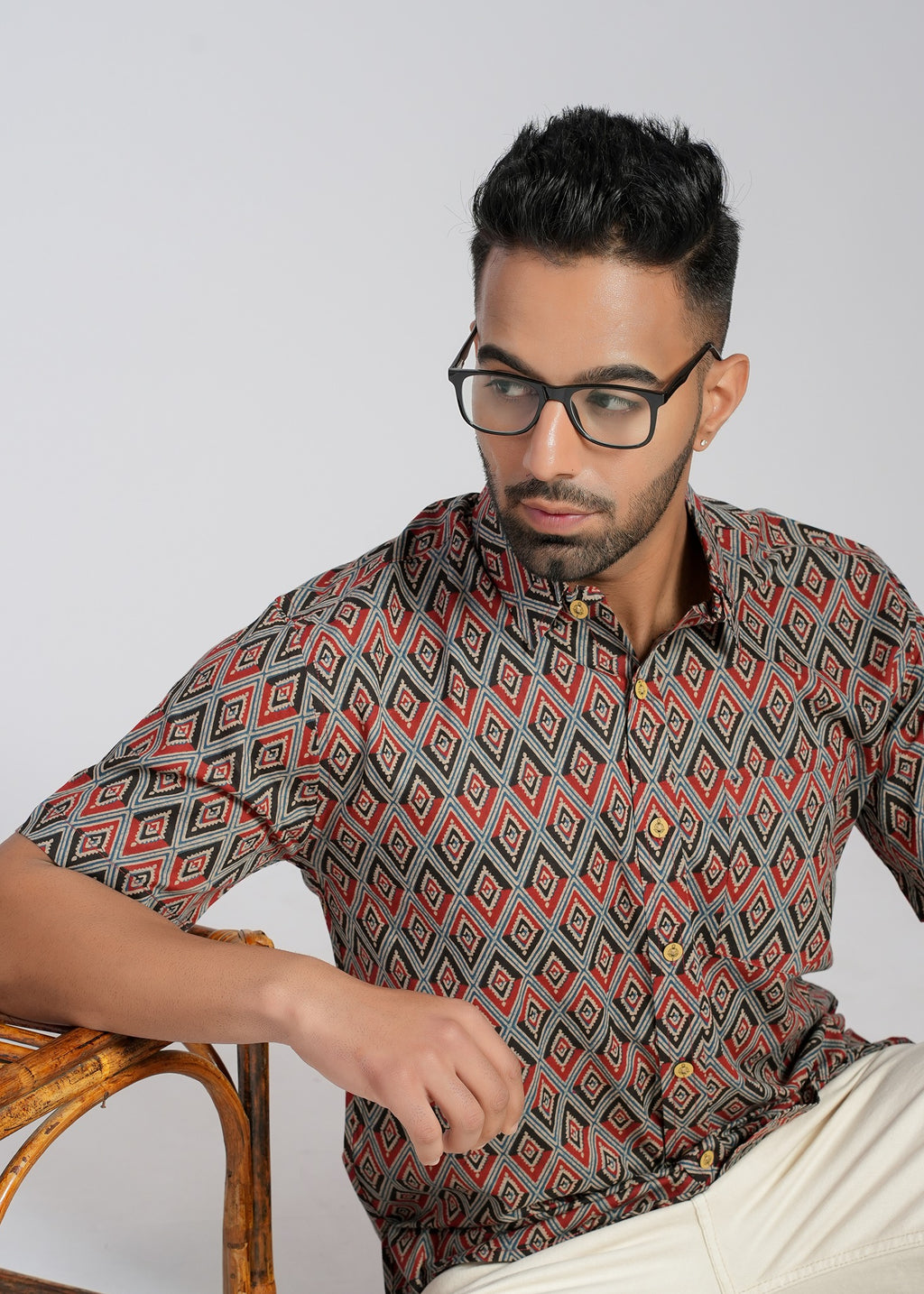Cotton Printed Half Sleeve Shirt