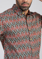 Cotton Printed Half Sleeve Shirt