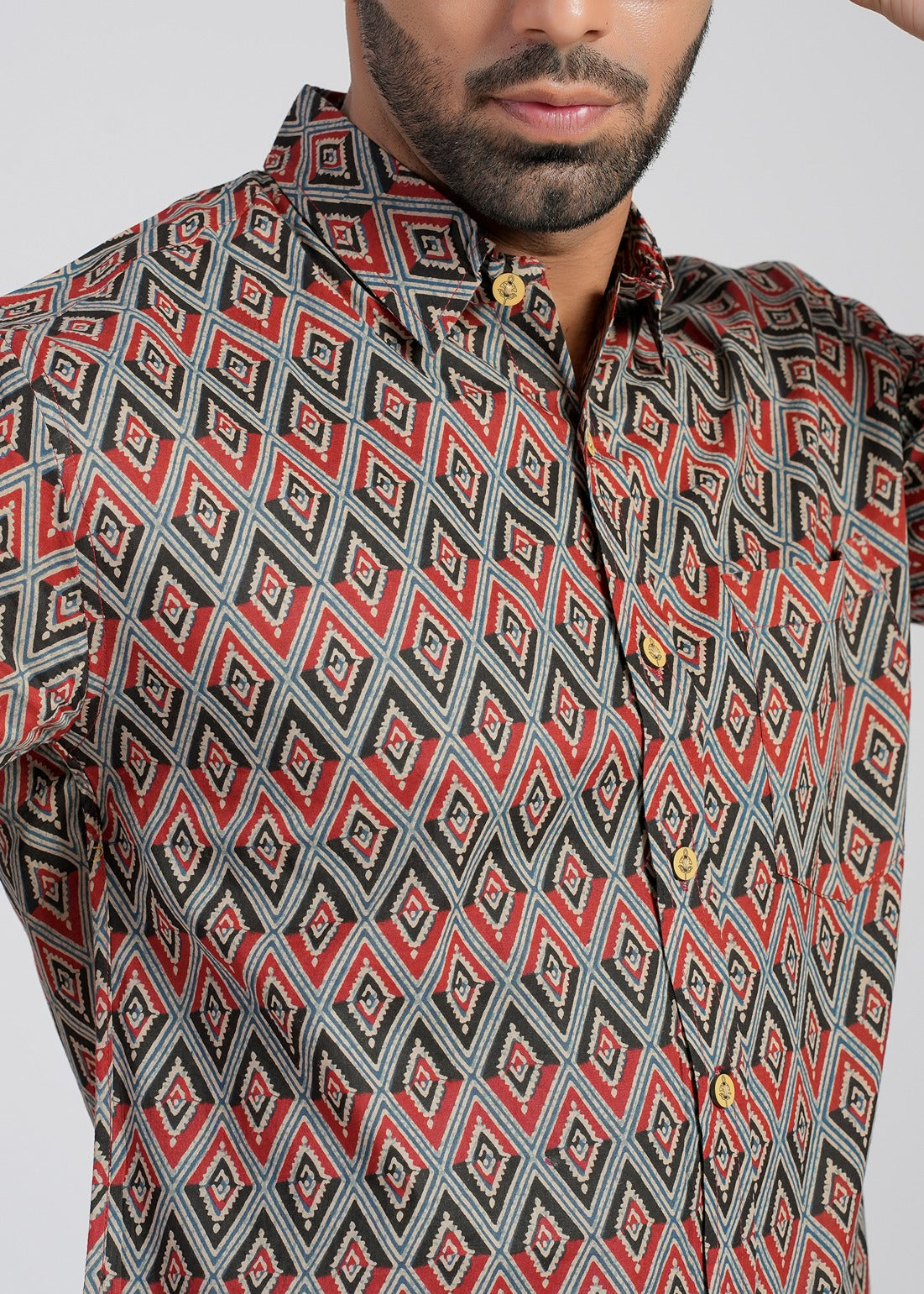 Cotton Printed Half Sleeve Shirt