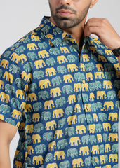 Cotton Printed Half Sleeve Shirt