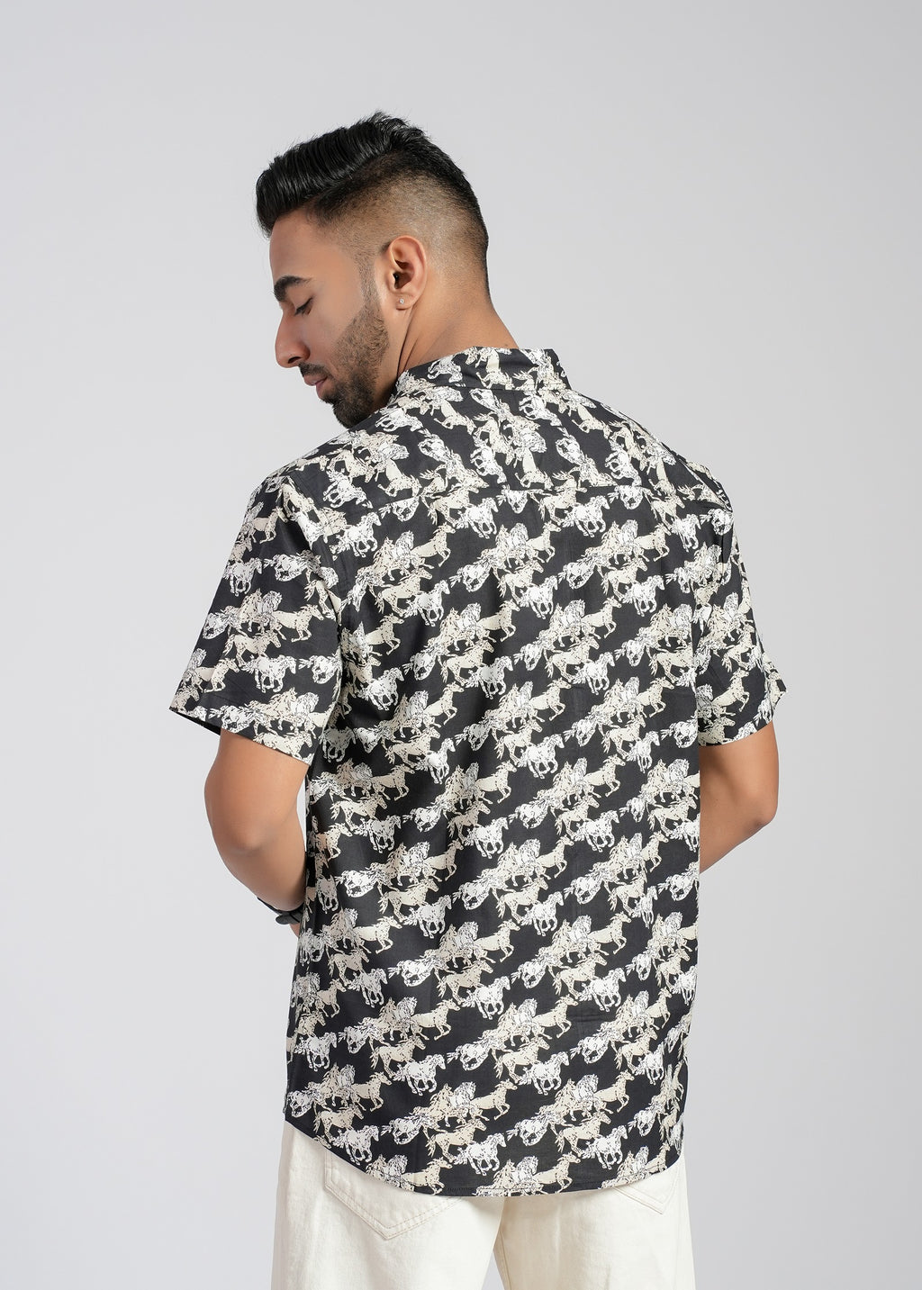 Cotton Printed Half Sleeve Shirt
