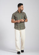 Cotton Printed Half Sleeve Shirt