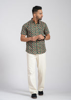 Cotton Printed Half Sleeve Shirt