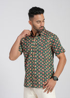 Cotton Printed Half Sleeve Shirt