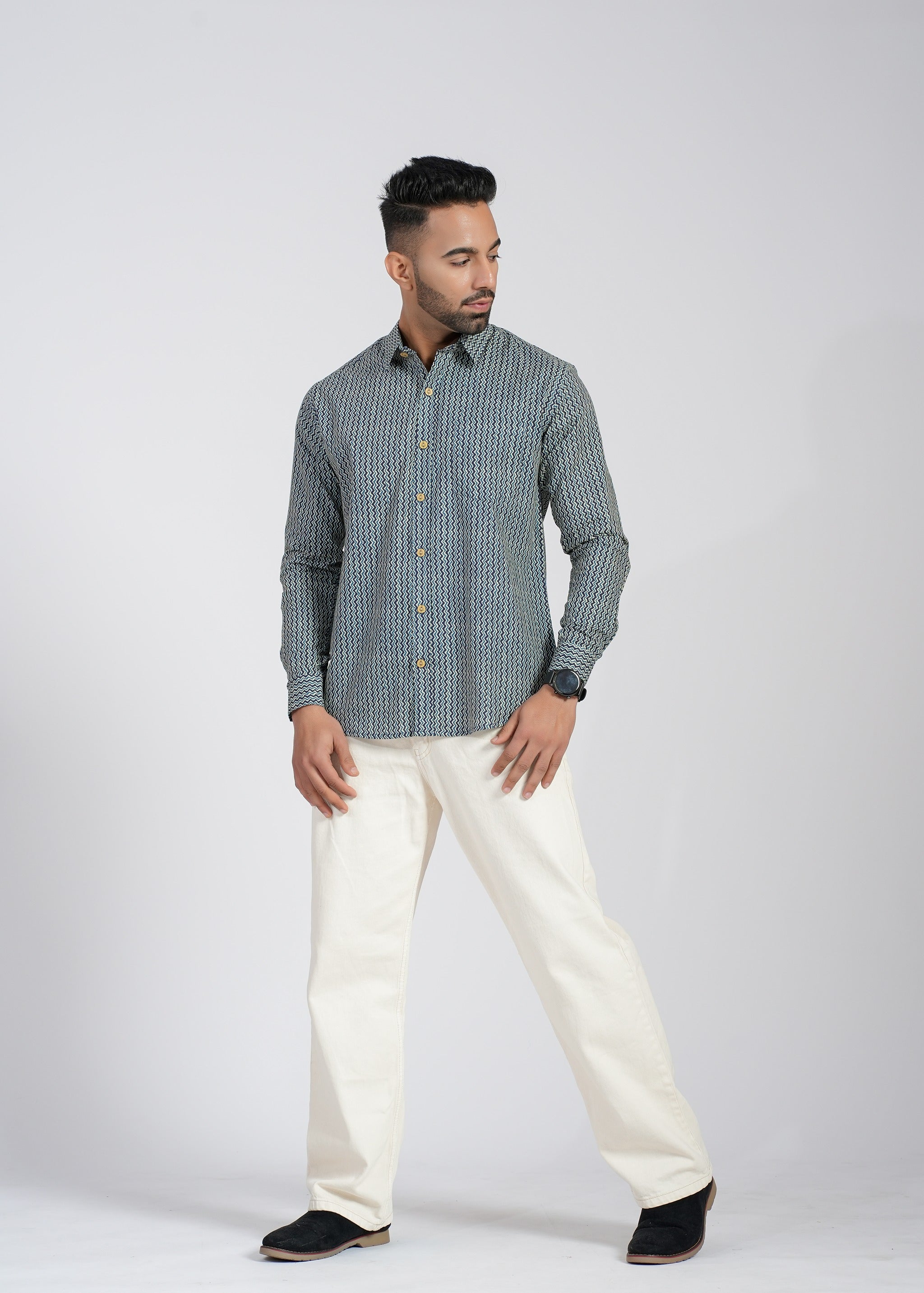 Cotton Printed Full Sleeve Shirt