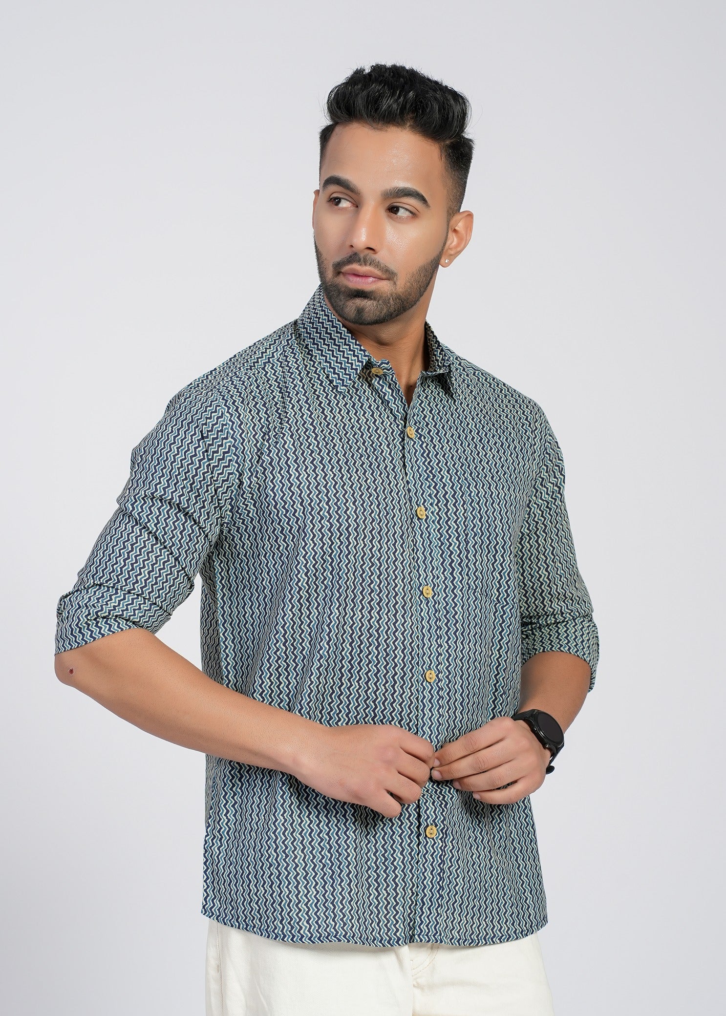 Cotton Printed Full Sleeve Shirt