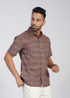 Cotton Printed Half Sleeve Shirt