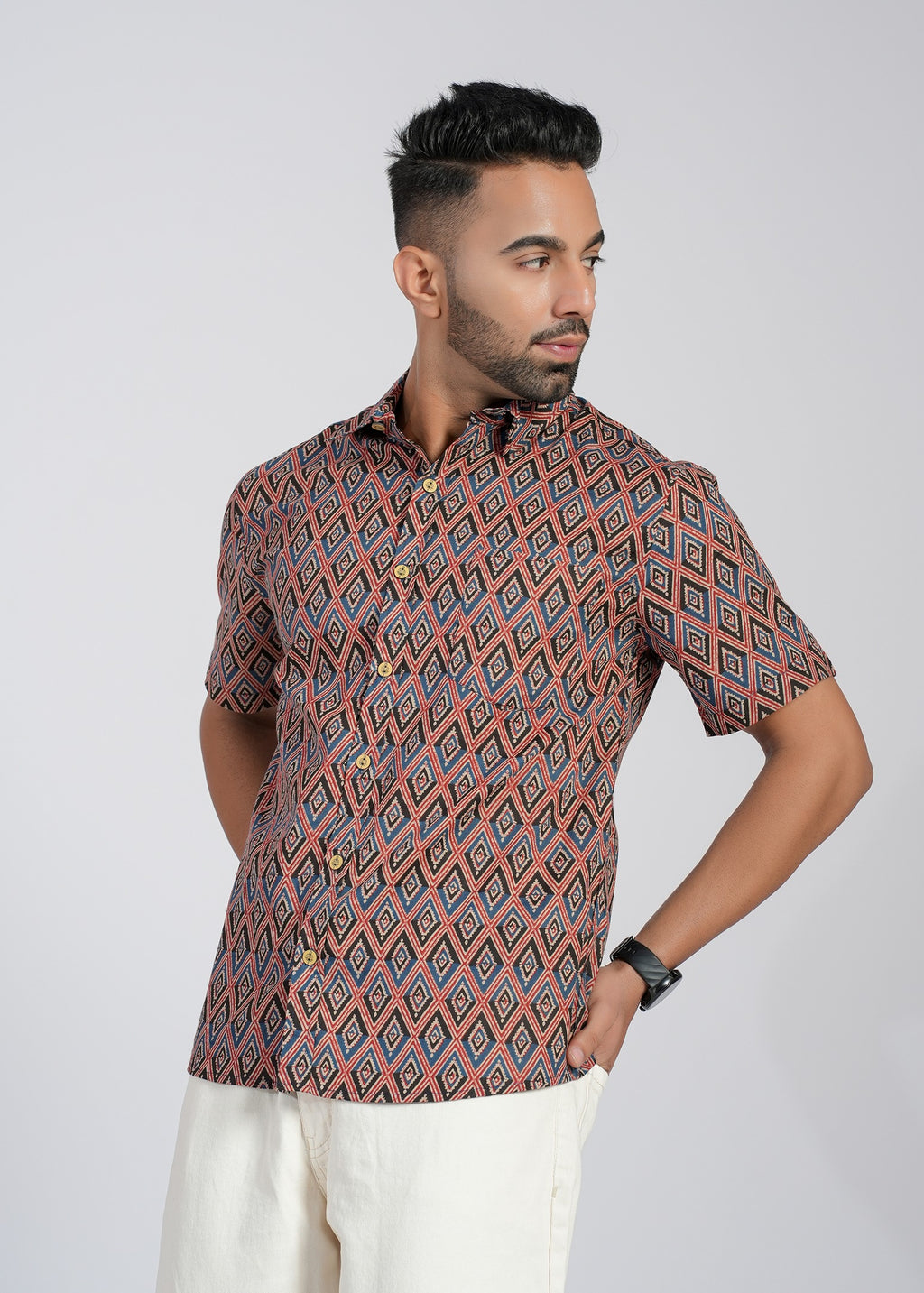 Cotton Printed Half Sleeve Shirt