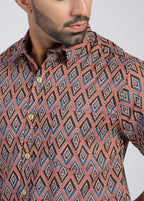 Cotton Printed Half Sleeve Shirt