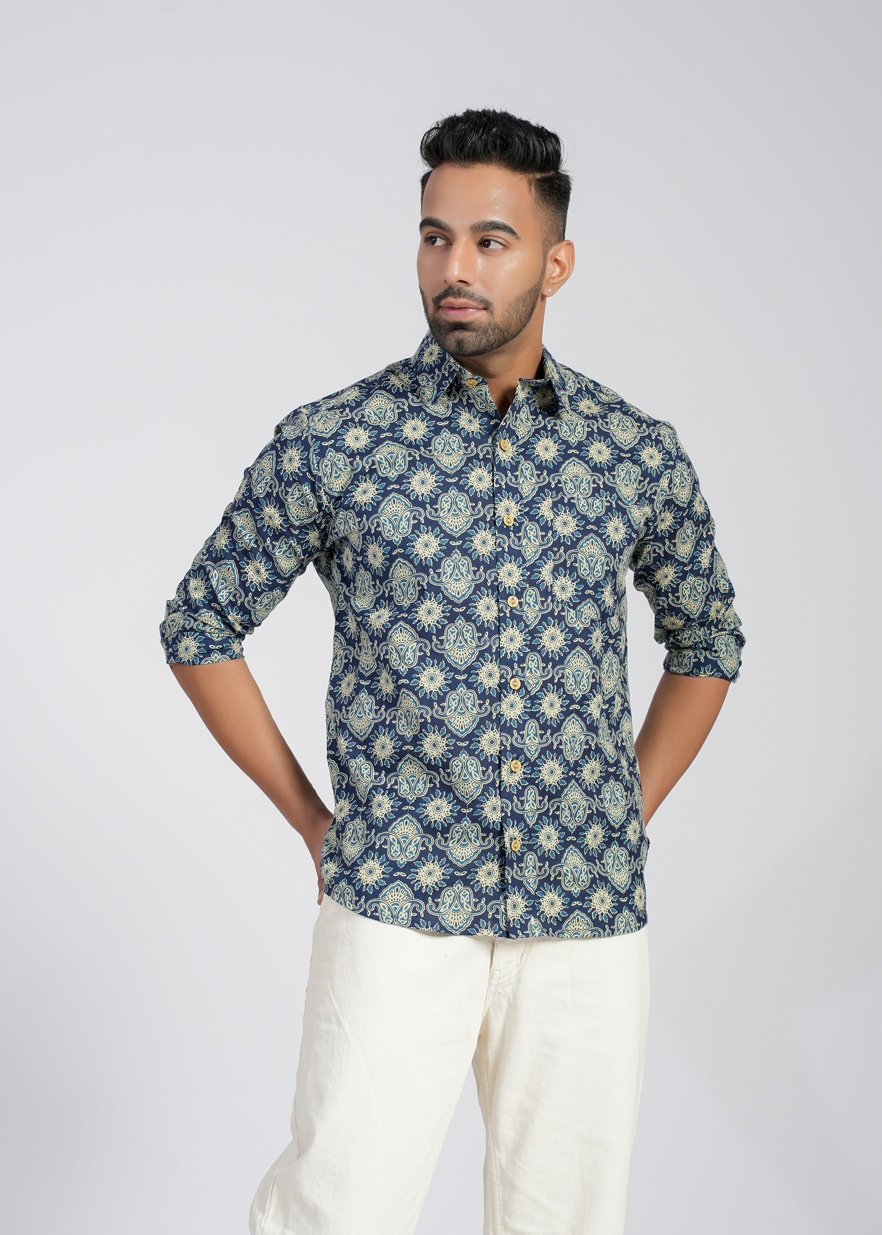 Cotton Printed Full Sleeve Shirt