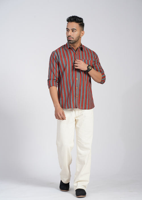 Cotton Printed Full Sleeve Shirt