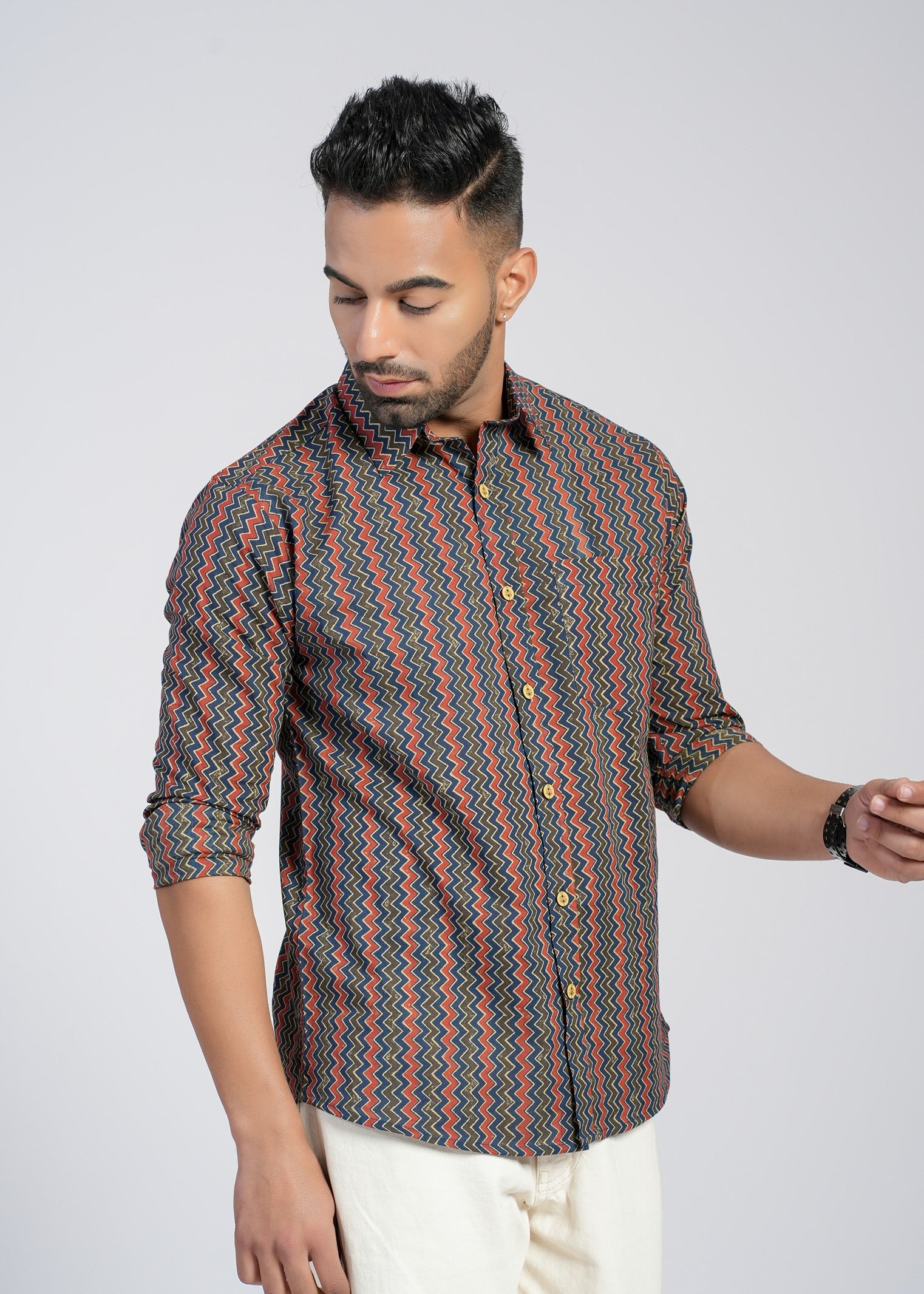 Cotton Printed Full Sleeve Shirt