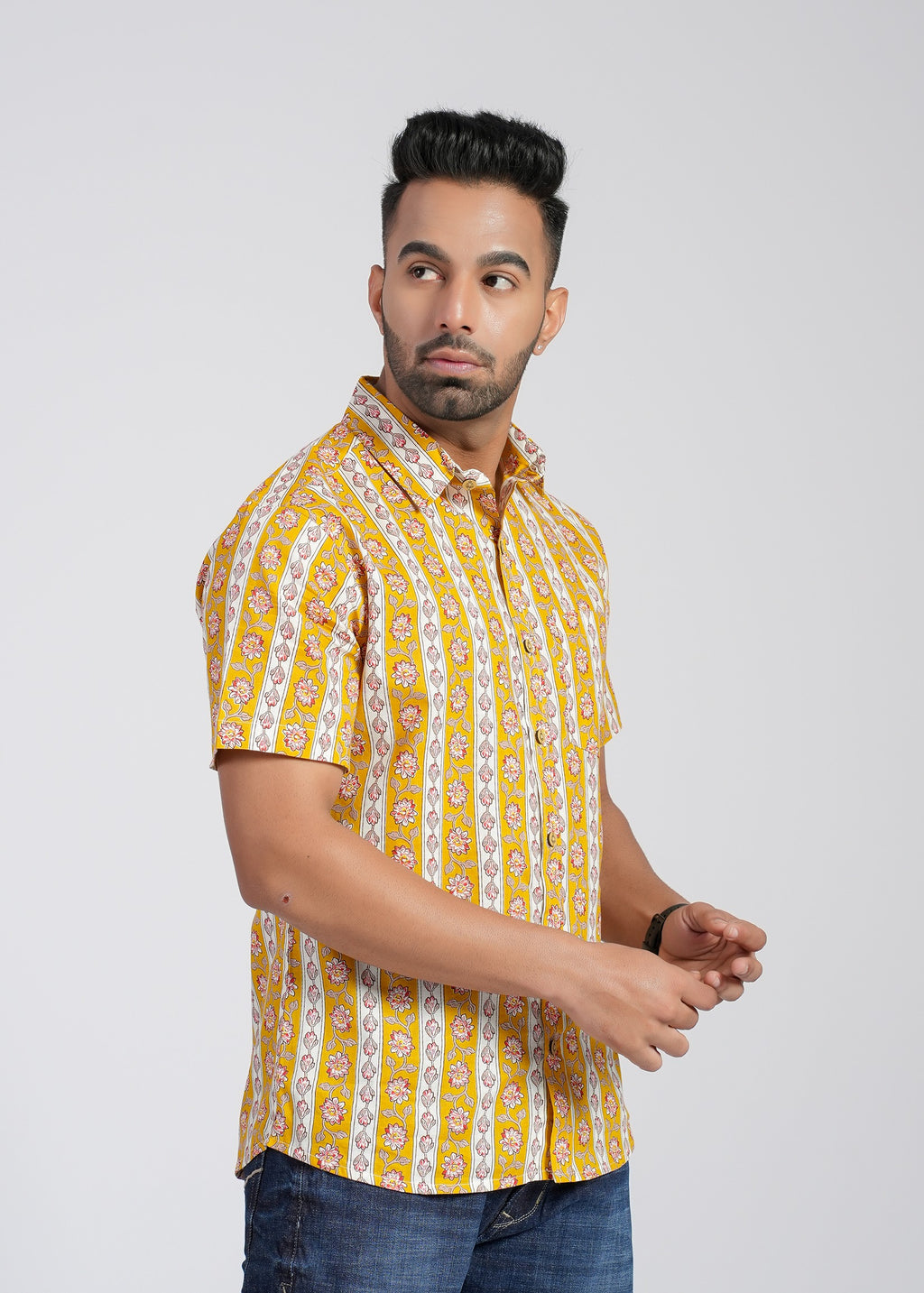 Cotton Printed Half Sleeve Shirt
