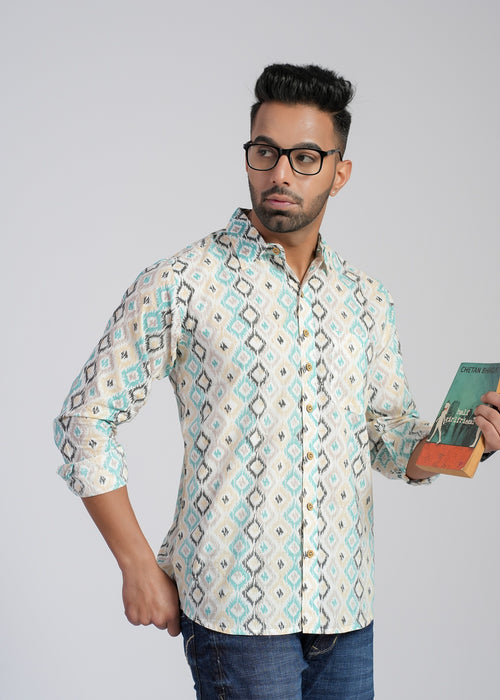 Cotton Printed Full Sleeve Shirt