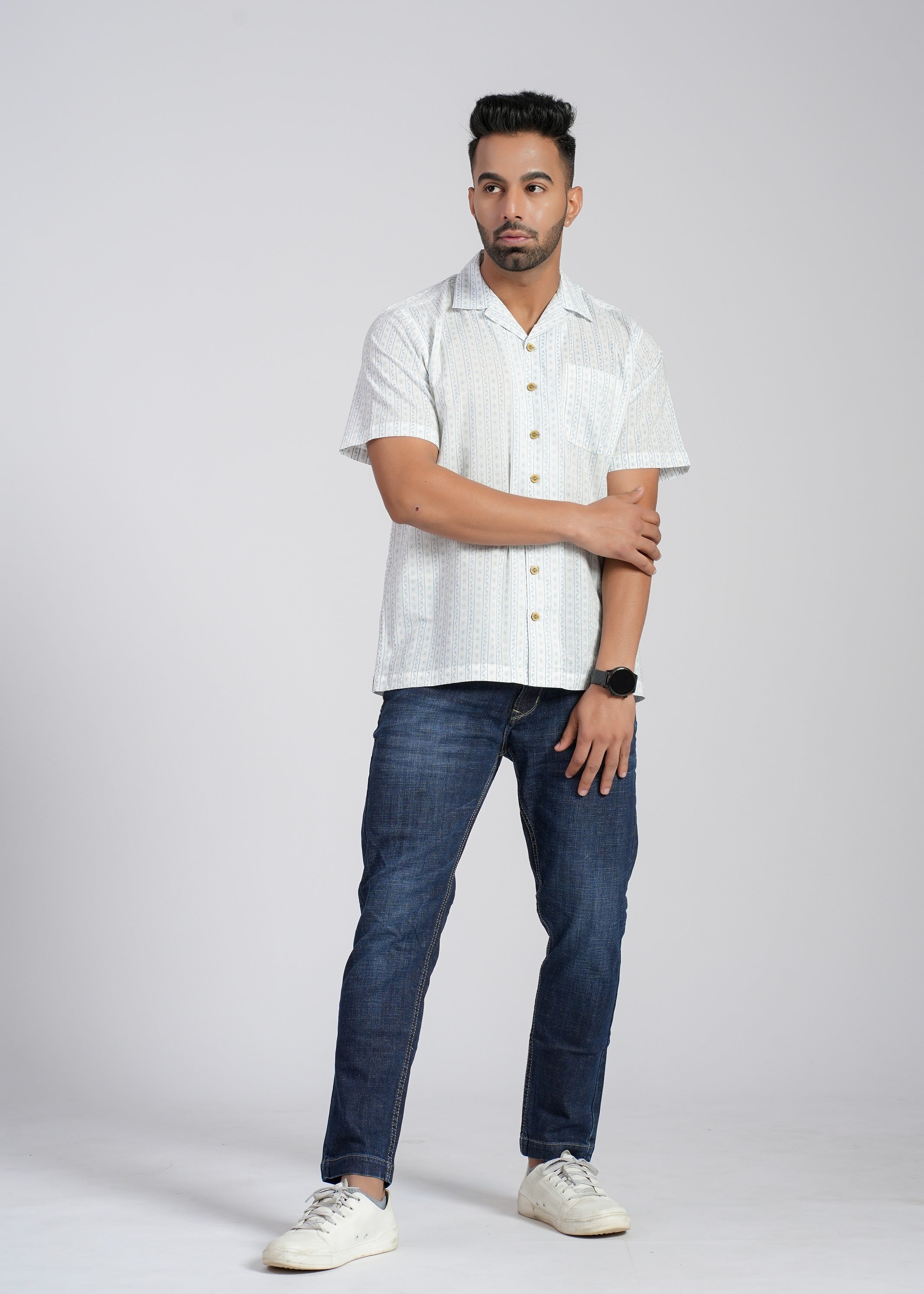 Cotton Printed Half Sleeve Shirt