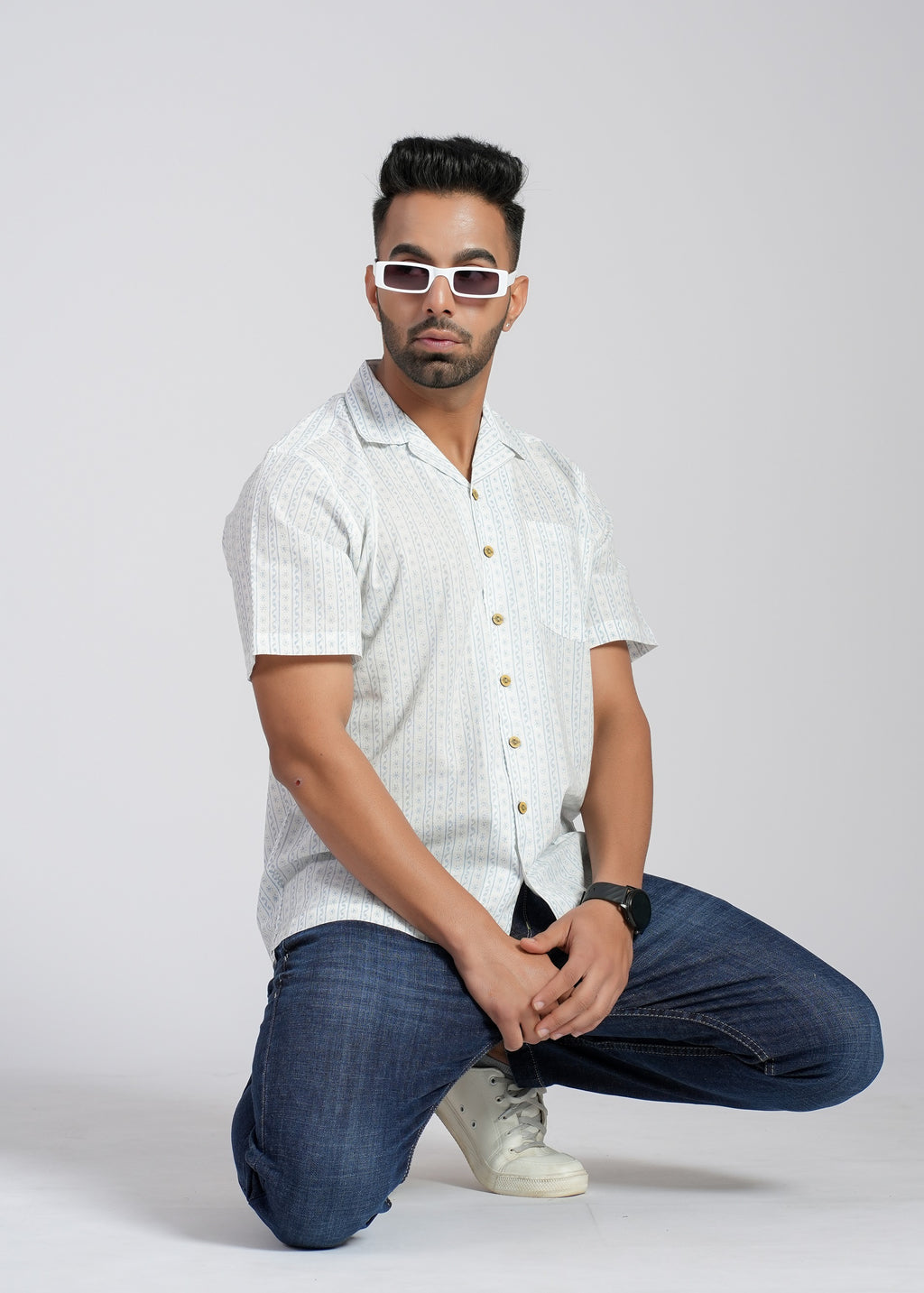 Cotton Printed Half Sleeve Shirt