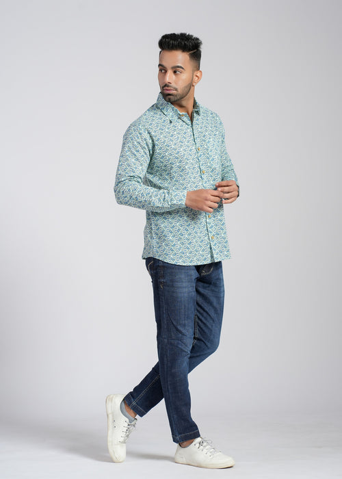 Cotton Printed Full Sleeve Shirt