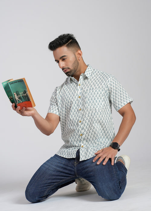 Cotton Printed Half Sleeve Shirt