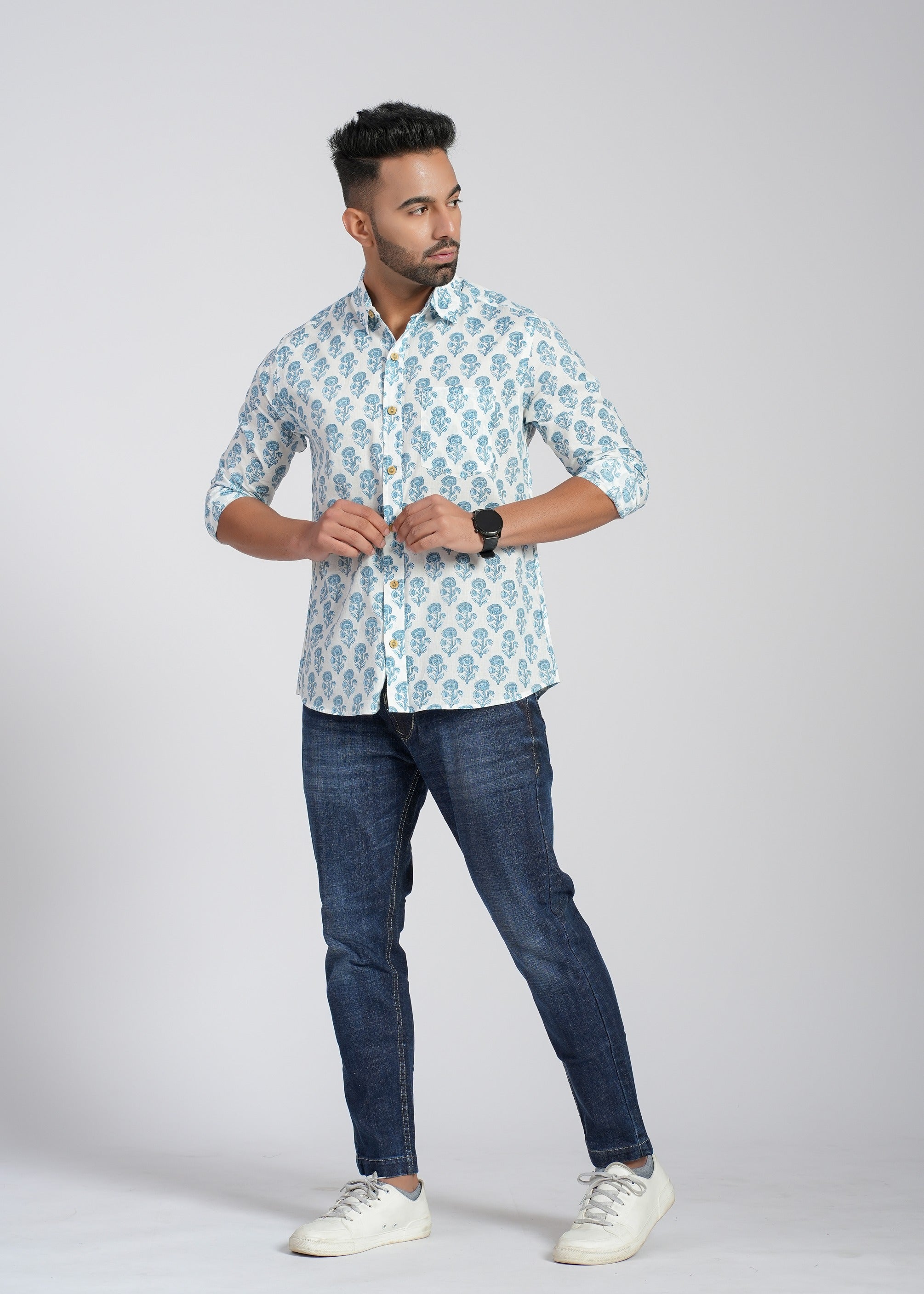 Cotton Printed Full Sleeve Shirt
