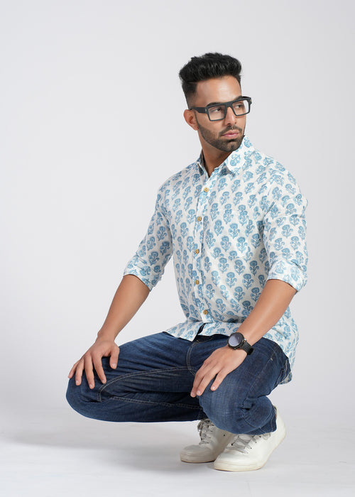 Cotton Printed Full Sleeve Shirt