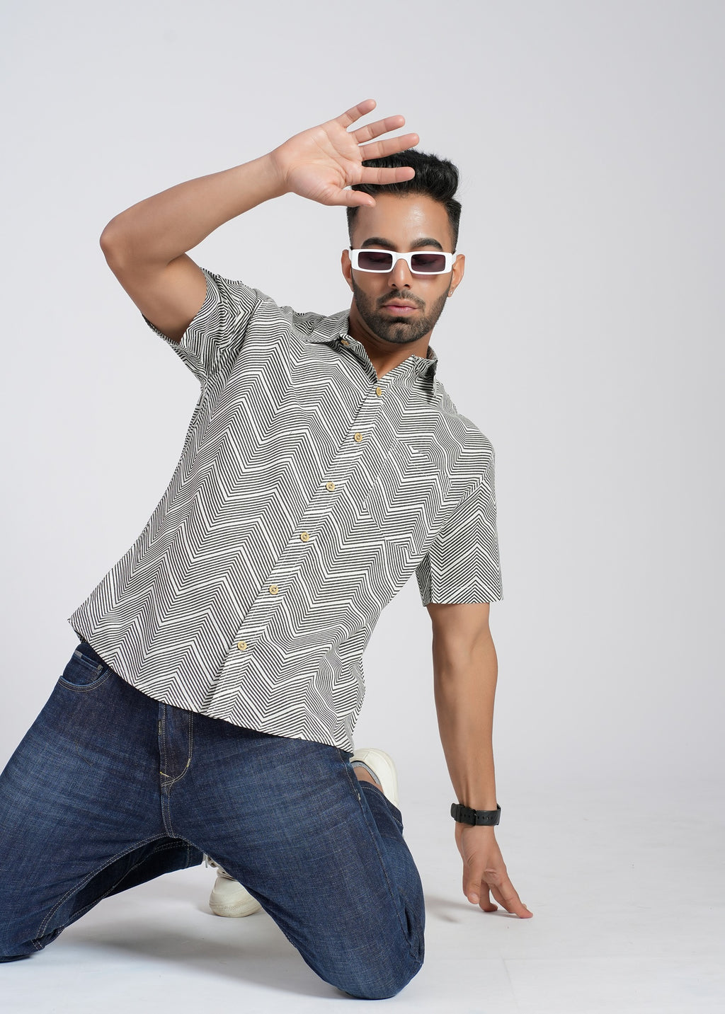 Cotton Printed Half Sleeve Shirt