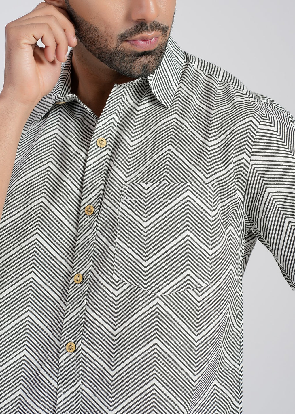 Cotton Printed Half Sleeve Shirt
