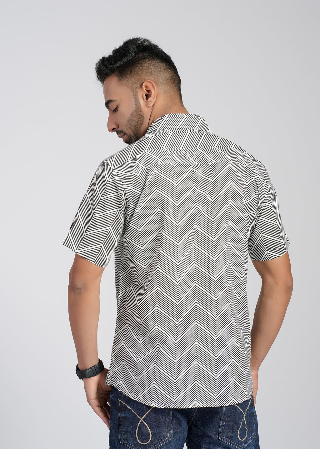 Cotton Printed Half Sleeve Shirt