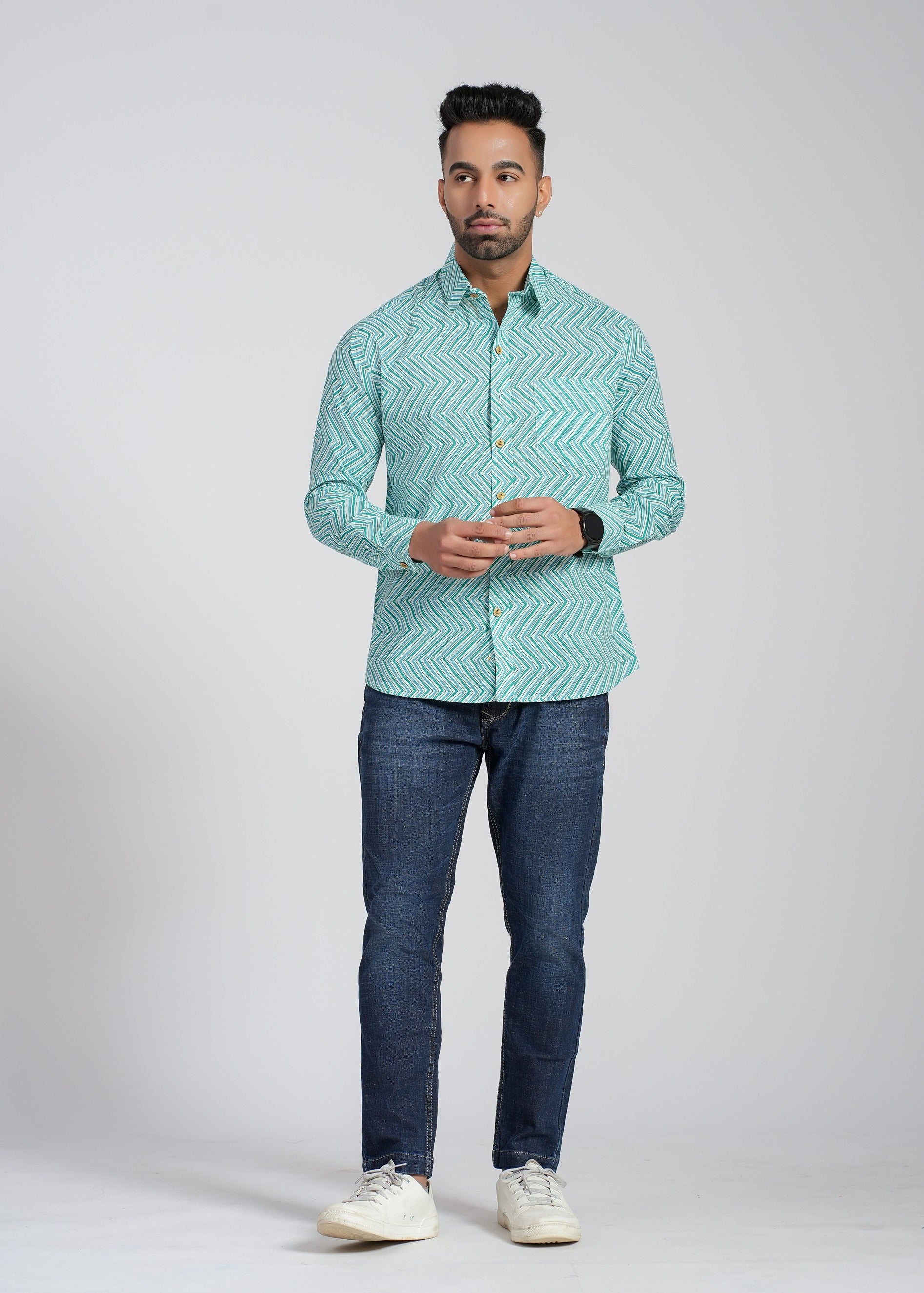 Cotton Printed Full Sleeve Shirt