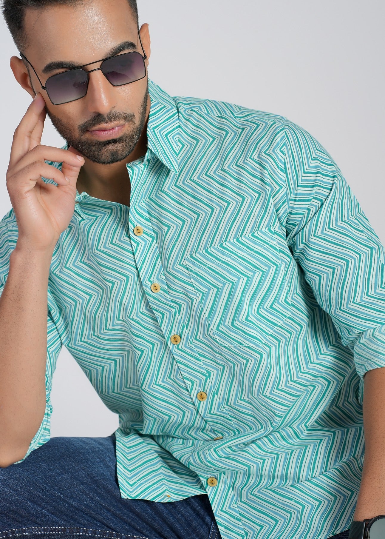 Cotton Printed Full Sleeve Shirt