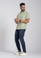 Cotton Printed Half Sleeve Shirt