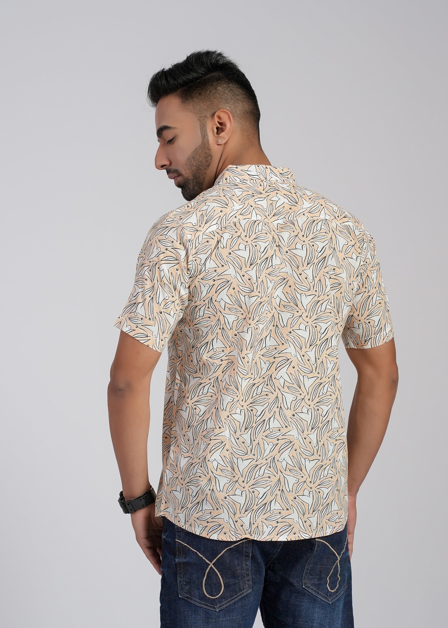 Cotton Printed Half Sleeve Shirt