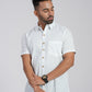 COTTON BLOCK PRINTED HALF SLEEVE SHIRT