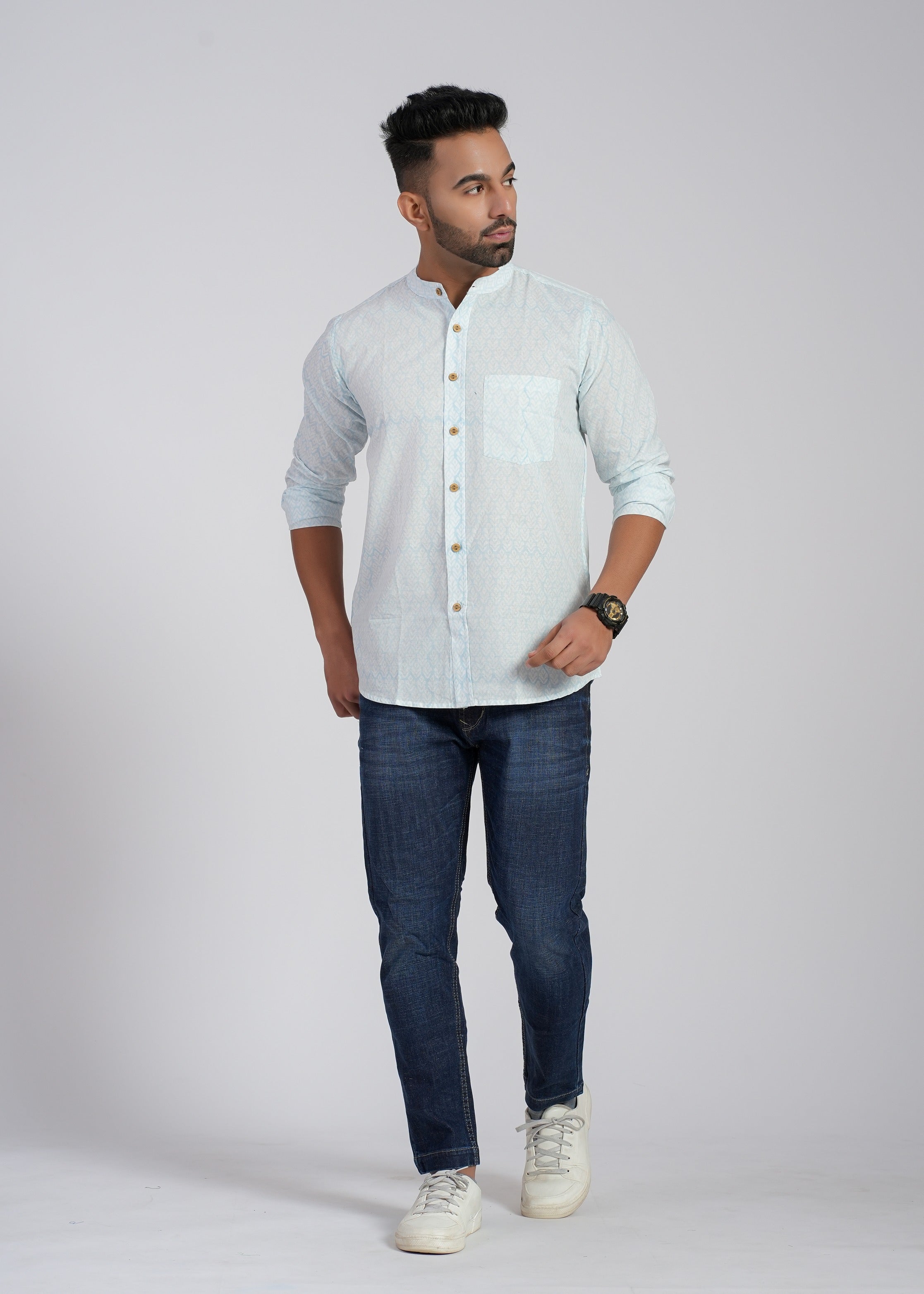 Cotton Printed Full Sleeve Shirt
