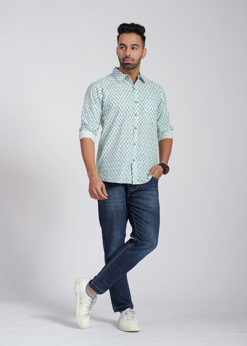 Cotton Printed Full Sleeve Shirt