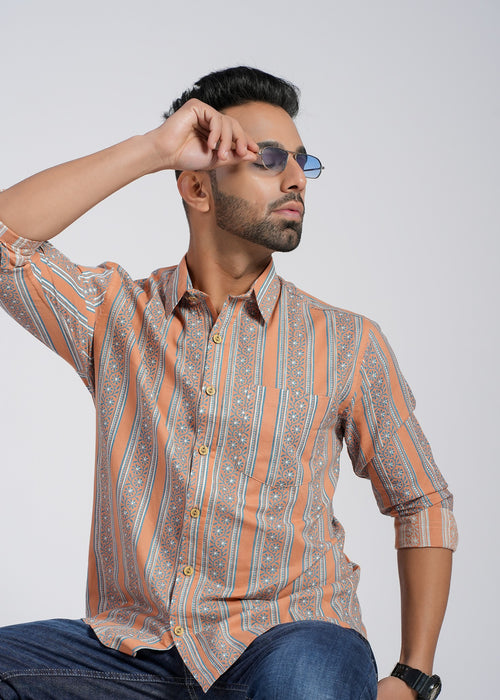 Cotton Printed Full Sleeve Shirt