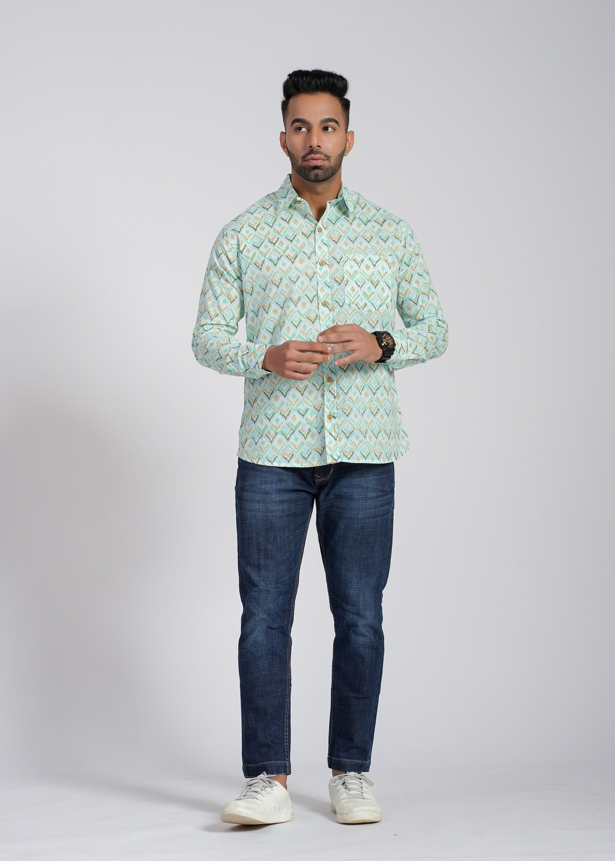 Cotton Printed Full Sleeve Shirt