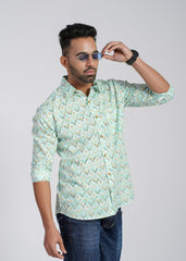 Cotton Printed Full Sleeve Shirt