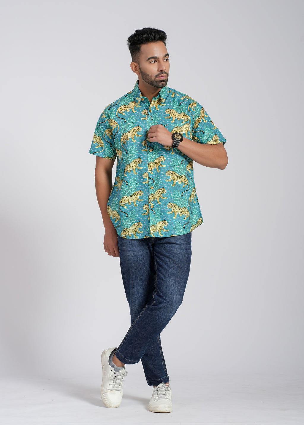 Cotton Printed Half Sleeve Shirt