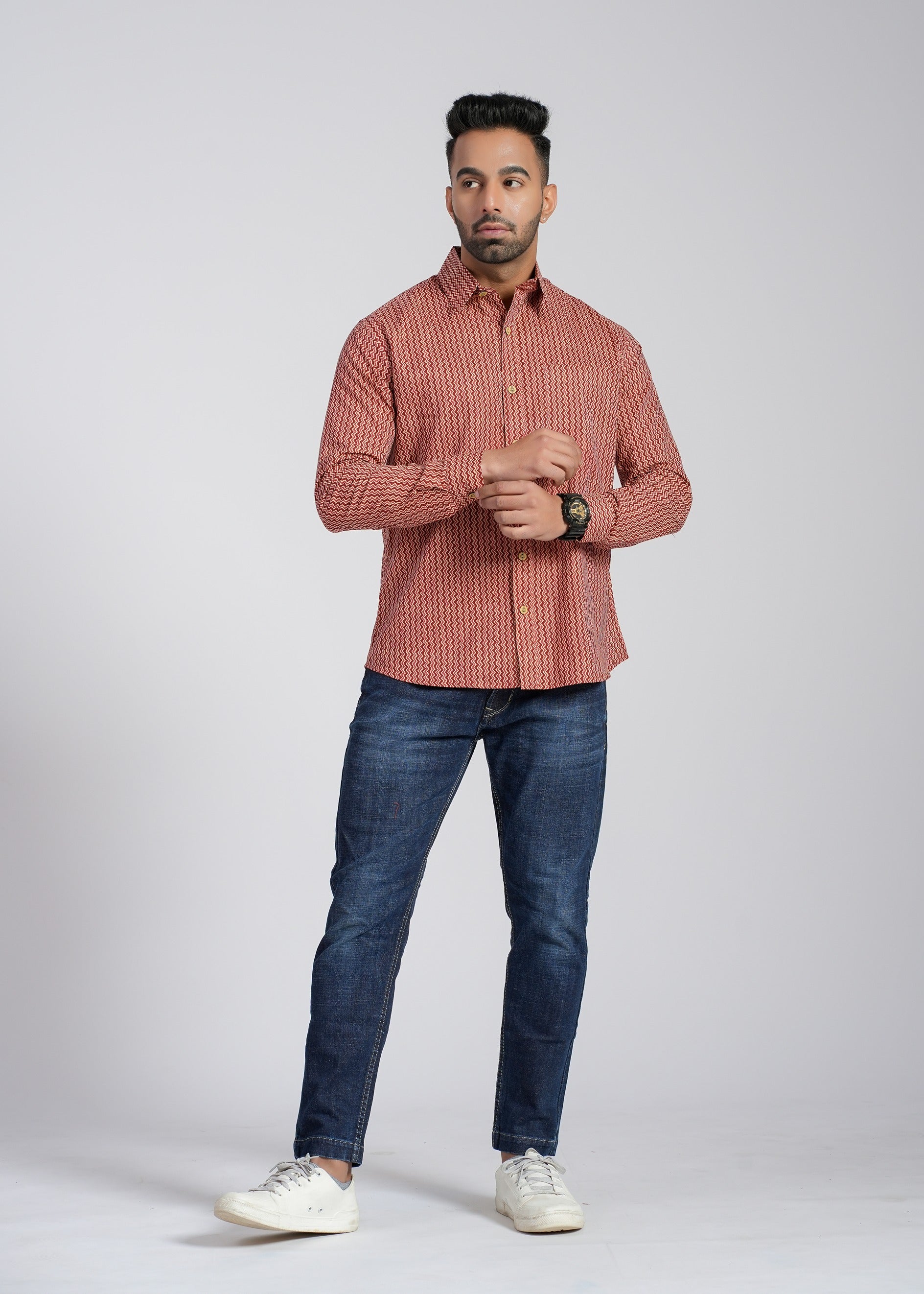 Cotton Printed Full Sleeve Shirt