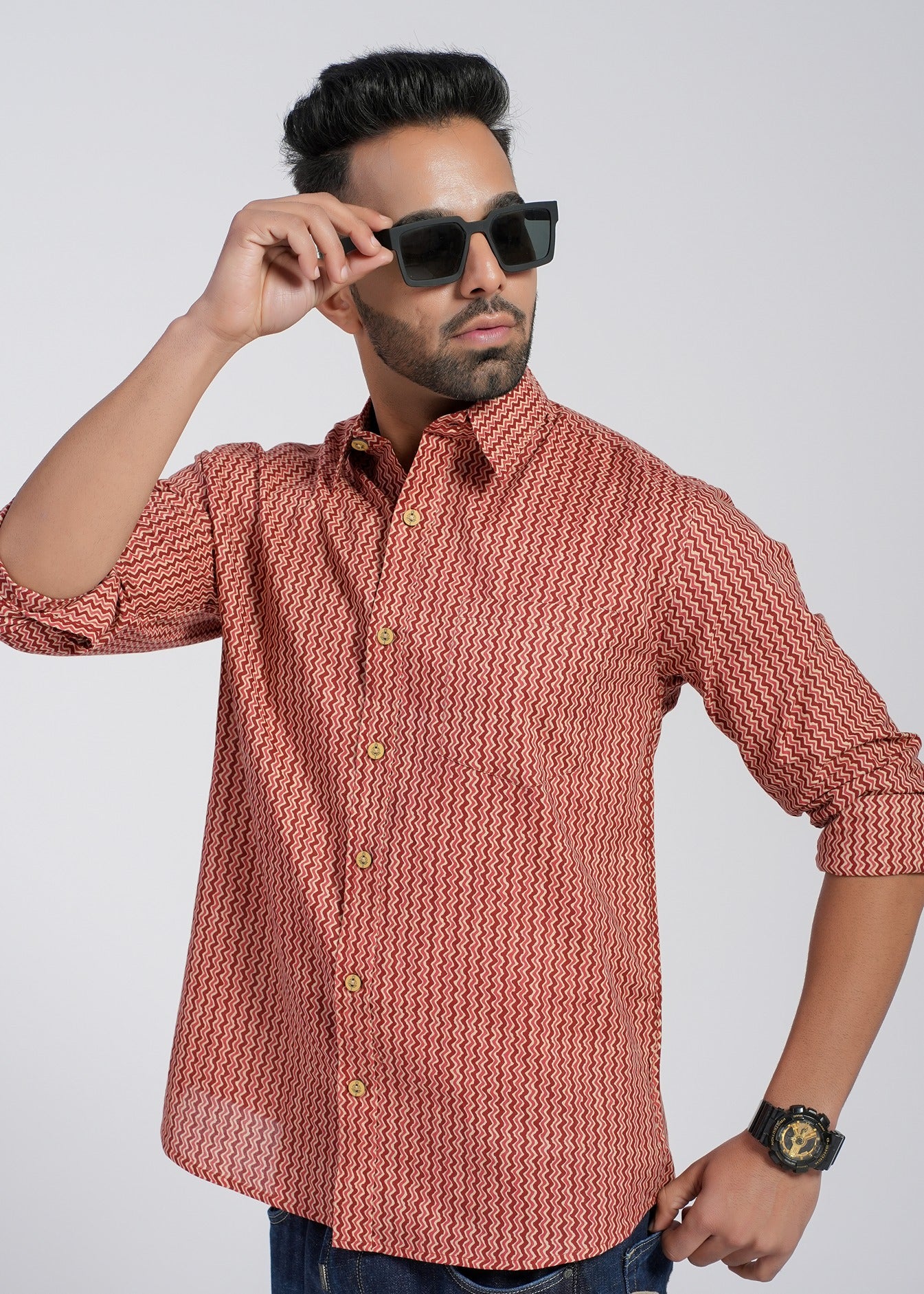 Cotton Printed Full Sleeve Shirt