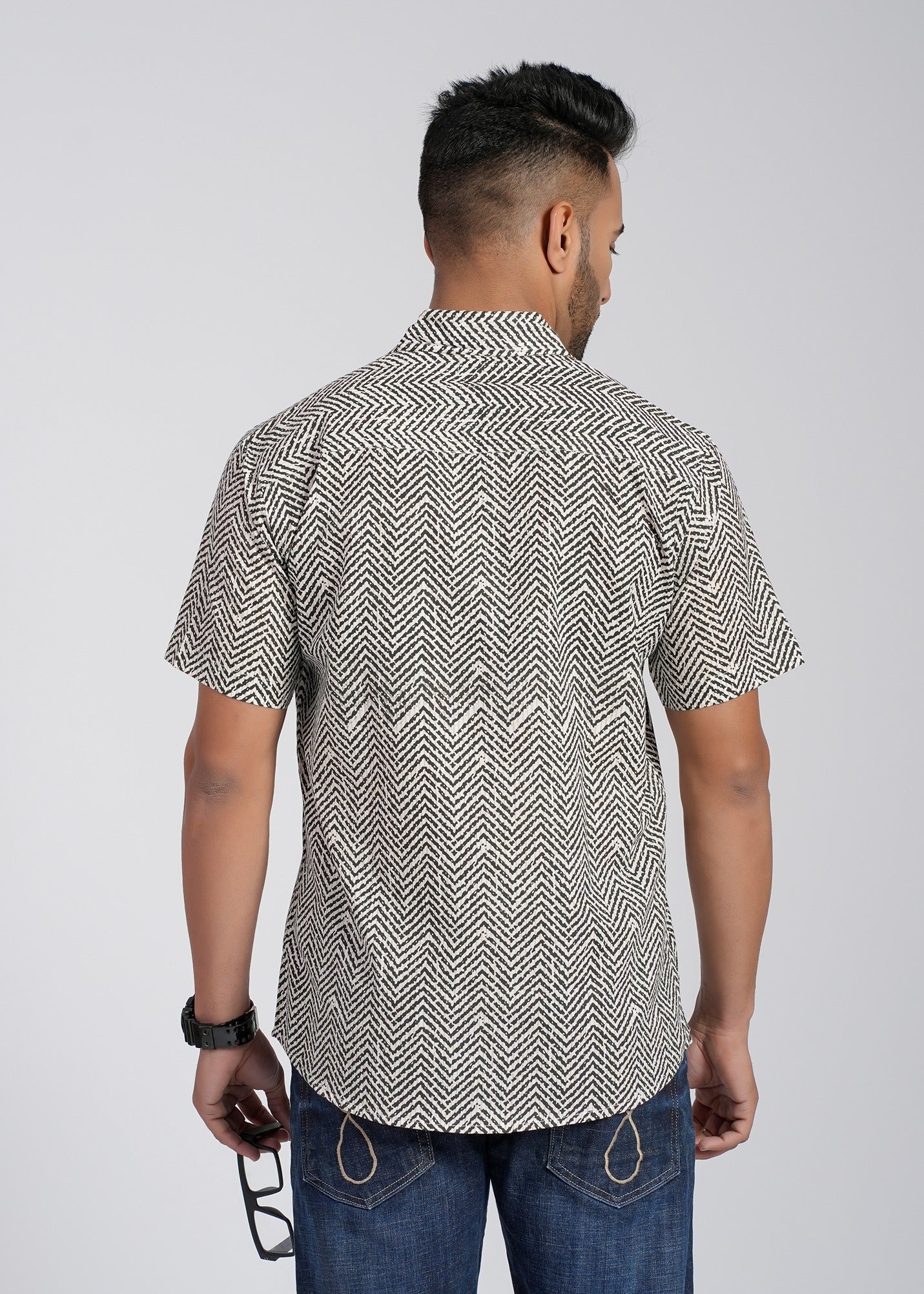 Cotton Printed Half Sleeve Shirt