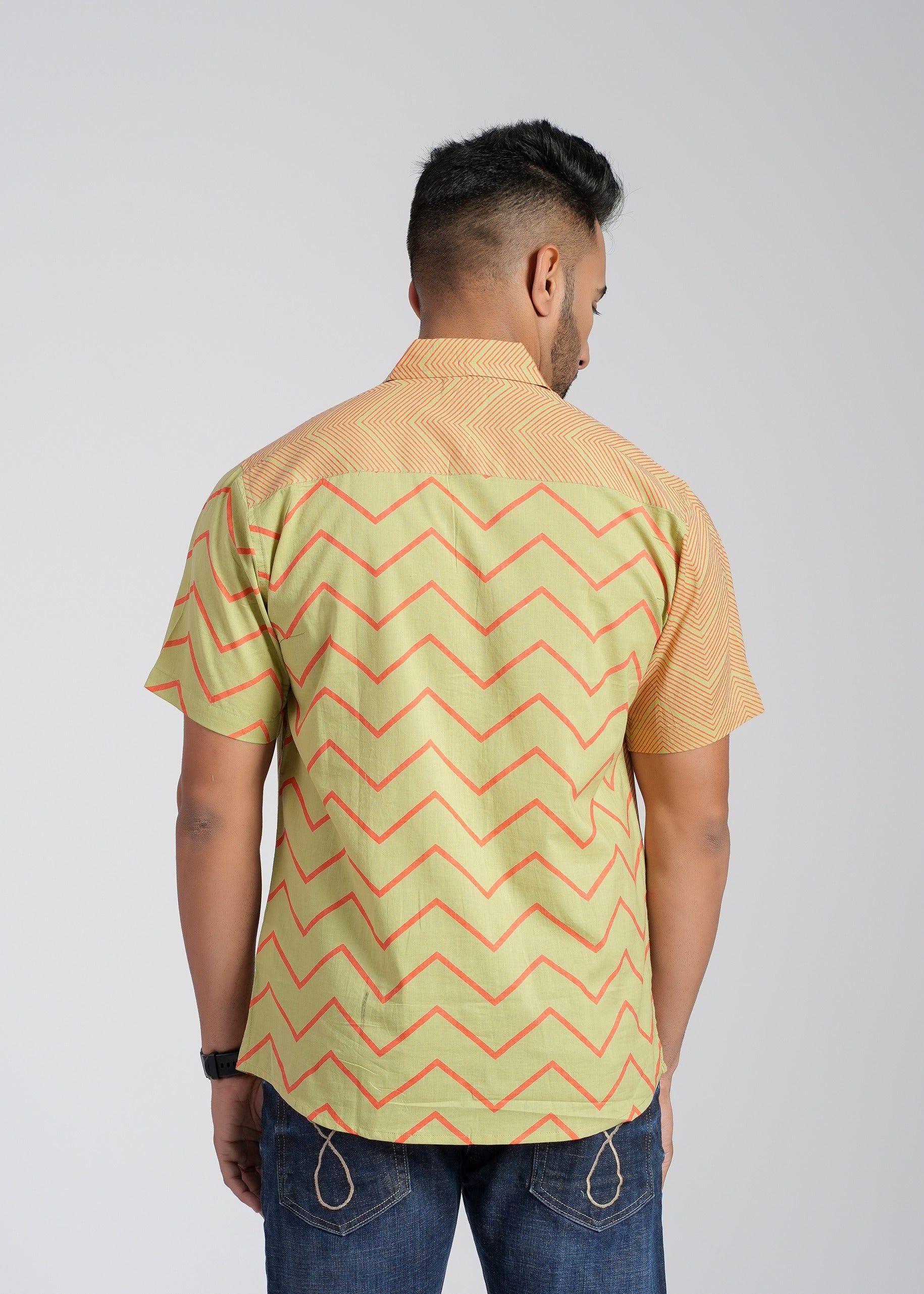 Cotton Printed Half Sleeve Shirt