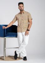 Cotton Printed Half Sleeve Shirt